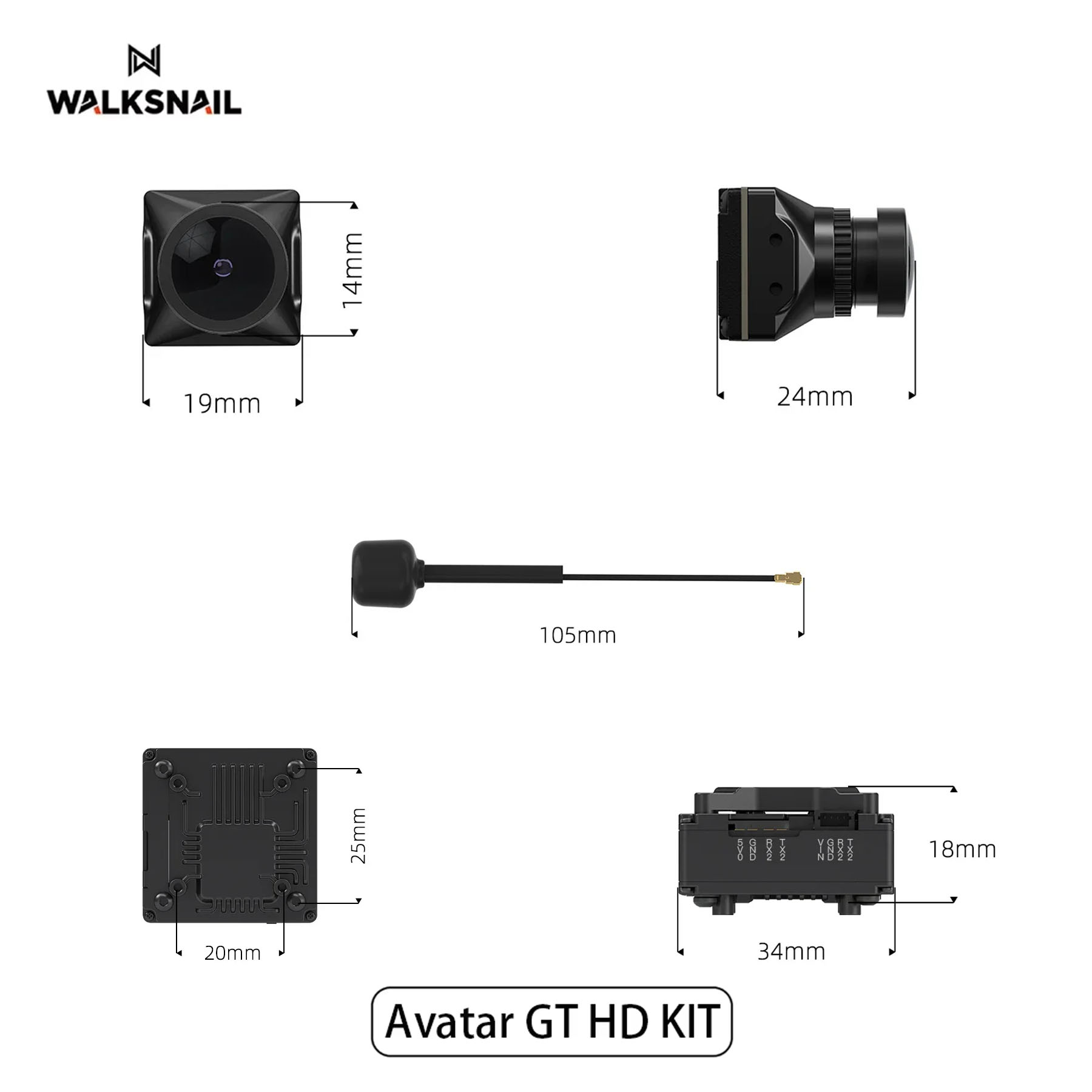 Walksnail Avatar GT HD KIT 2W  - Fpv Drone Antenna review and price